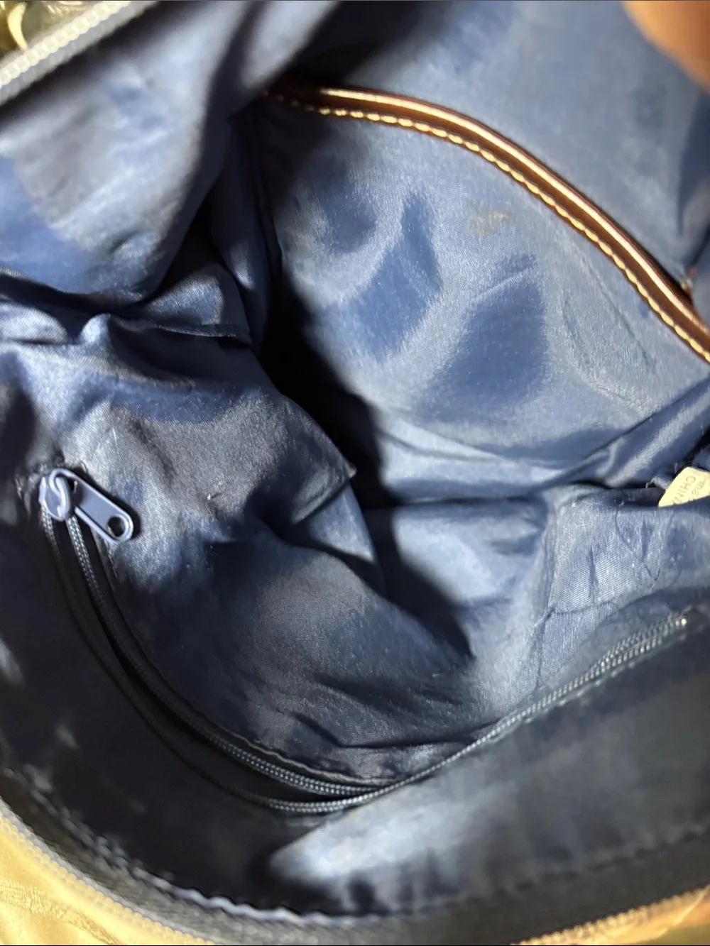 Navy Blue Crossbody Bag with Front Pocket